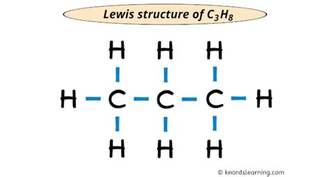 C3H8 Lewis structure .